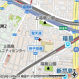 セブンイレブン大阪福島７丁目店周辺の地図