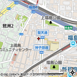 塩津延寿堂薬局福島店周辺の地図