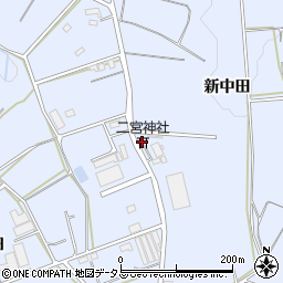 二宮神社周辺の地図