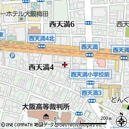 大阪府大阪市北区西天満4丁目4-21周辺の地図