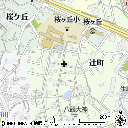 奈良県生駒市辻町882周辺の地図