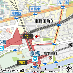 ジャンボ酒場京橋東口店周辺の地図