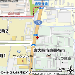 吉野家 １７０号線東大阪布市店周辺の地図