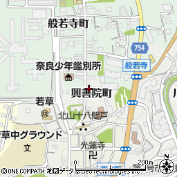 奈良県奈良市興善院町5周辺の地図