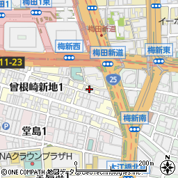 餃子の天平 北新地本店周辺の地図