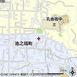 大阪府東大阪市池之端町周辺の地図