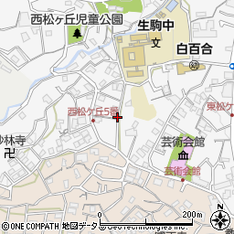 〒630-0246 奈良県生駒市西松ケ丘の地図