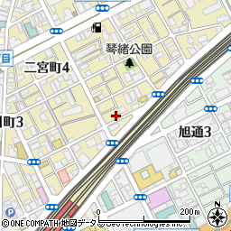 シャンティ神戸三宮周辺の地図