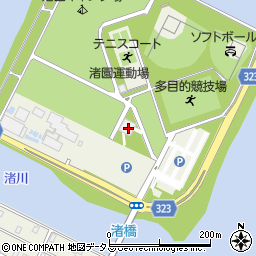 浜松市渚園公衆トイレ周辺の地図