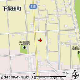 静岡県浜松市中央区下飯田町303周辺の地図