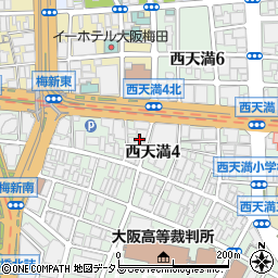大阪府大阪市北区西天満4丁目9周辺の地図