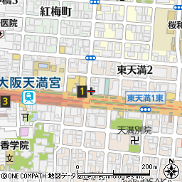 ＰＯＬＡ　東天満店周辺の地図