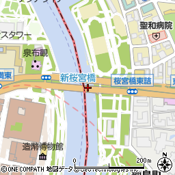 桜宮橋（銀橋）周辺の地図
