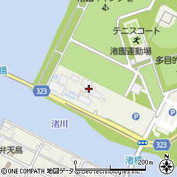 浜松市役所　西区役所西区内その他施設渚園周辺の地図