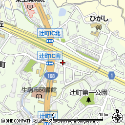 奈良県生駒市辻町253周辺の地図