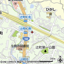 奈良県生駒市辻町253周辺の地図