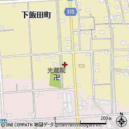 静岡県浜松市中央区下飯田町322周辺の地図