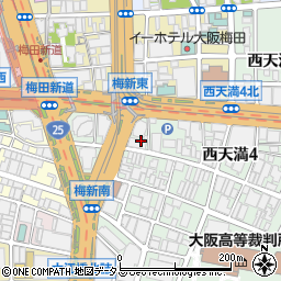 大阪府大阪市北区西天満4丁目13周辺の地図