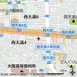 大阪府大阪市北区西天満4丁目3-14周辺の地図