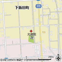 静岡県浜松市中央区下飯田町330周辺の地図