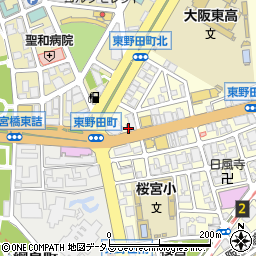 都島東野田郵便局 ＡＴＭ周辺の地図