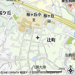 奈良県生駒市辻町882-51周辺の地図