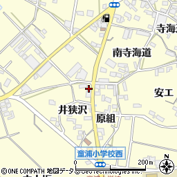 愛知県田原市浦町井狭沢48周辺の地図