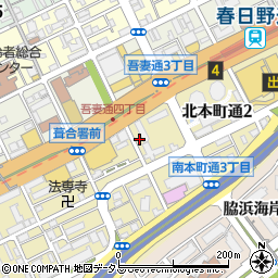 兵庫県神戸市中央区北本町通周辺の地図