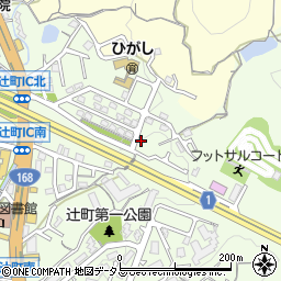 奈良県生駒市辻町257-22周辺の地図