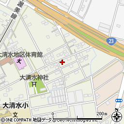 愛知県豊橋市南大清水町元町18周辺の地図
