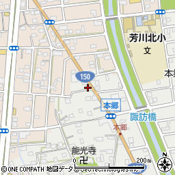 静岡県浜松市中央区本郷町16周辺の地図