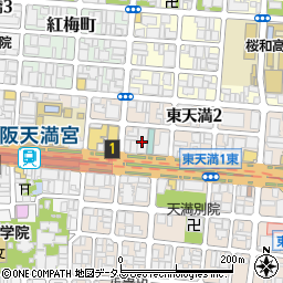 三菱ＵＦＪ銀行天神橋支店周辺の地図
