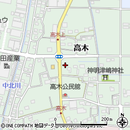 静岡県磐田市高木232周辺の地図