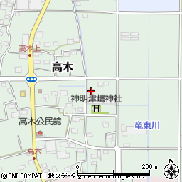 静岡県磐田市高木218周辺の地図