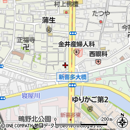 八郎周辺の地図
