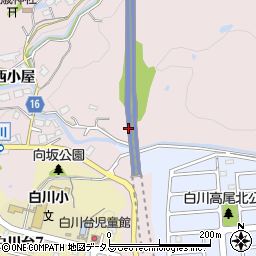 兵庫県神戸市須磨区白川樋詰周辺の地図