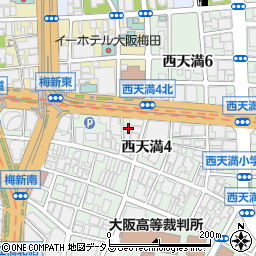 大阪府大阪市北区西天満4丁目9-8周辺の地図