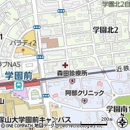 石川数学塾大阪　学園前教室周辺の地図