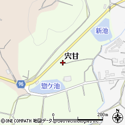 岡山県岡山市東区宍甘1266-1周辺の地図