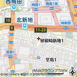 梅田 サムギョプサル&韓国料理 北新地 冷麺館周辺の地図