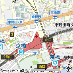 とんかつKYK 京阪京橋店周辺の地図
