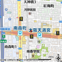 川村義肢株式会社　エイドセンター　補聴器南森町店周辺の地図