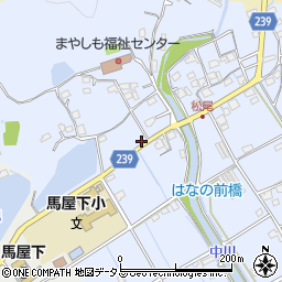 岡山県岡山市北区松尾195周辺の地図