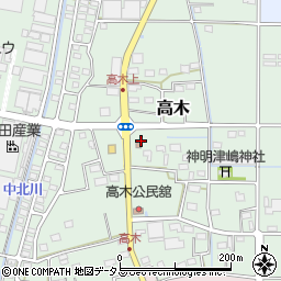 静岡県磐田市高木233周辺の地図
