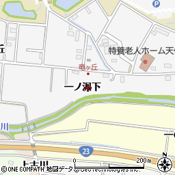 愛知県豊橋市西七根町一ノ沢下周辺の地図