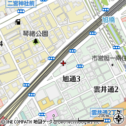 旭通3周辺の地図