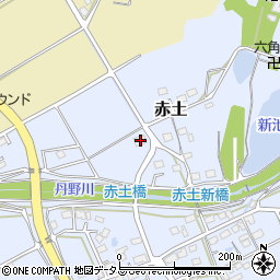 静岡県菊川市赤土404周辺の地図