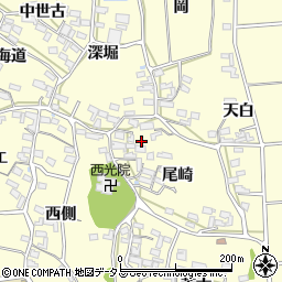 愛知県田原市浦町尾崎50周辺の地図