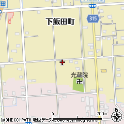 静岡県浜松市中央区下飯田町341周辺の地図