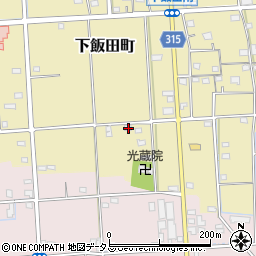 静岡県浜松市中央区下飯田町329周辺の地図